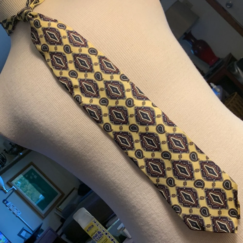 CHRISTIAN DIOR MONSIEUR PAISLEY SILK TWILL NECKTIE - Picture 5 of 12